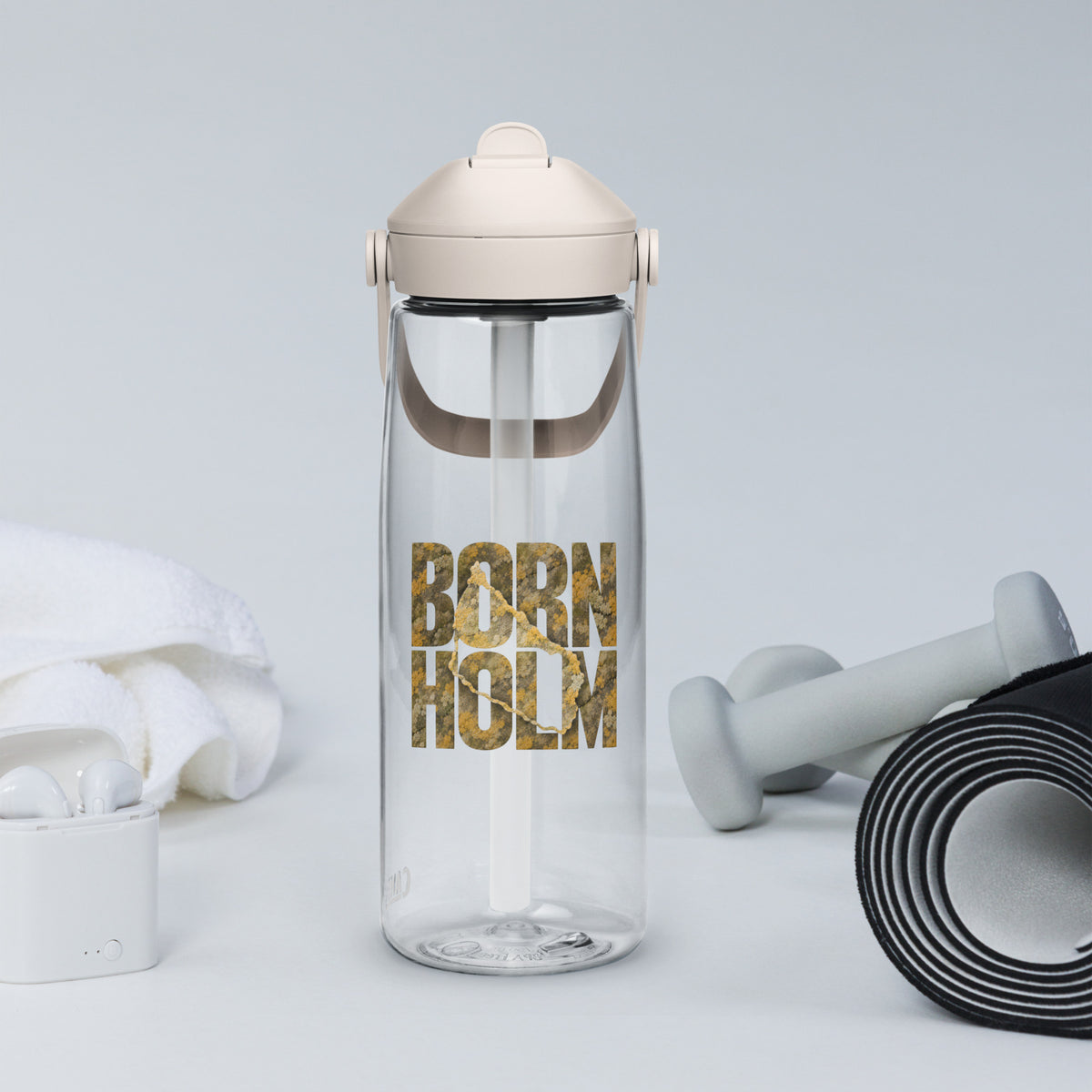Bornholm Natur Flip Straw Water Bottle